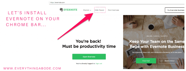 how to get evernote web clipper