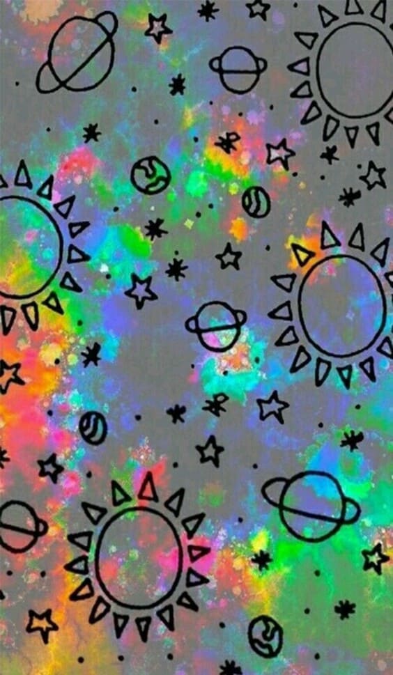 Fire aesthetic indie kidcore pattern patterns prints purple puzzle  stars HD phone wallpaper  Peakpx