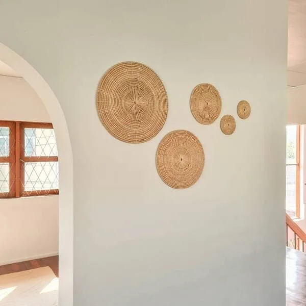 Boho style Round Rattan Wall Pieces.