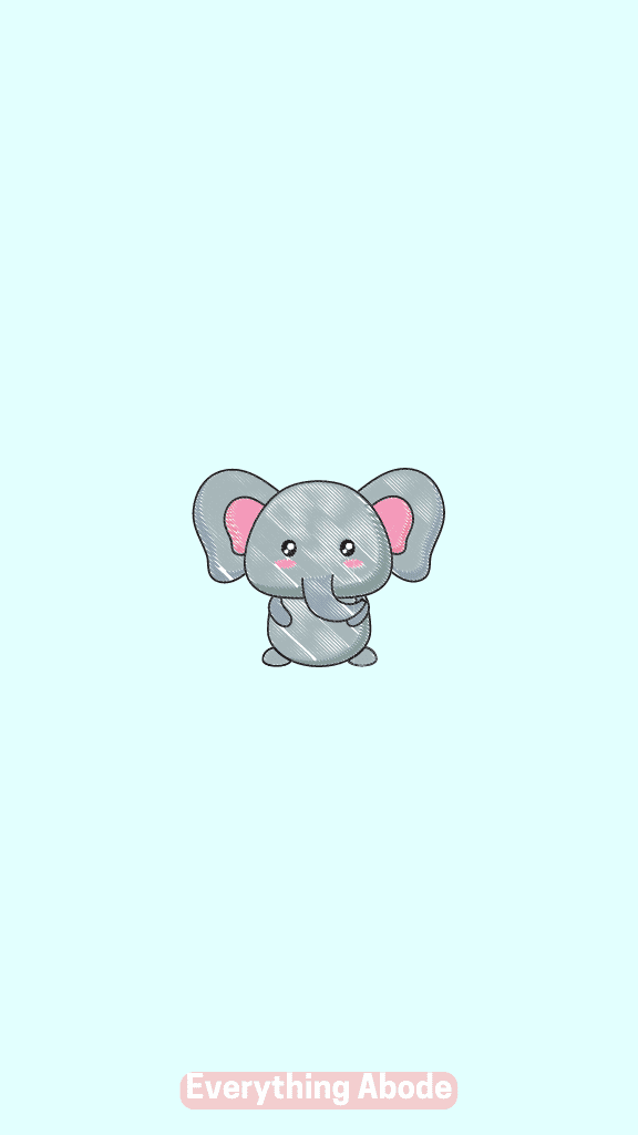 Set of Cute Cartoon Animals Isolated Stock Image  Image of elephant animal  88783317