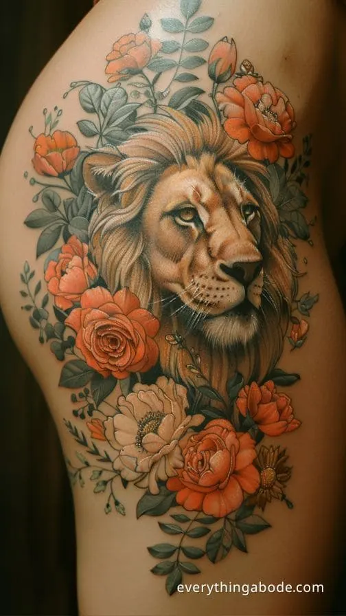 lion tattoo ideas for women