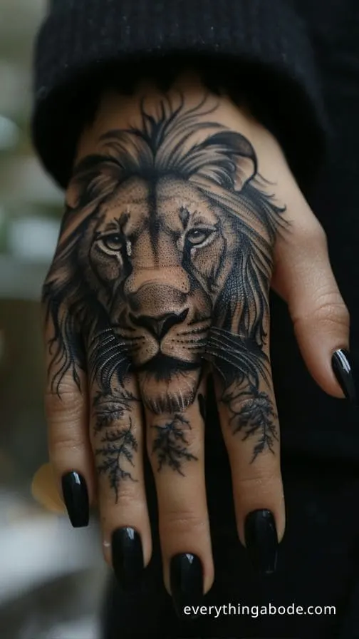 lion tattoo ideas for women