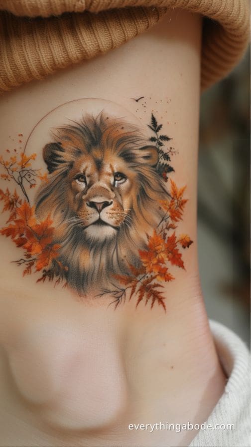 lion tattoo ideas for women