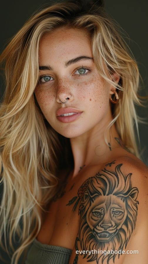 lion tattoo ideas for women