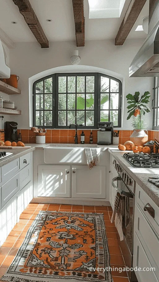 orange kitchen design ideas