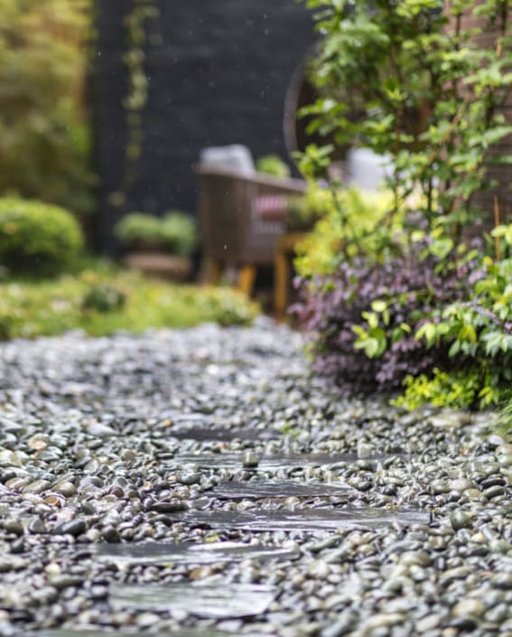 Create a Charming Pebble Path