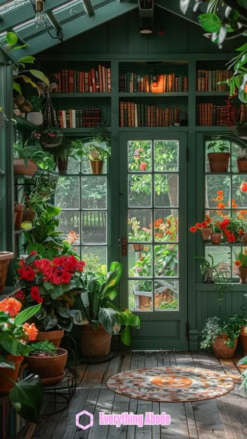 Sunroom with personalized decor.