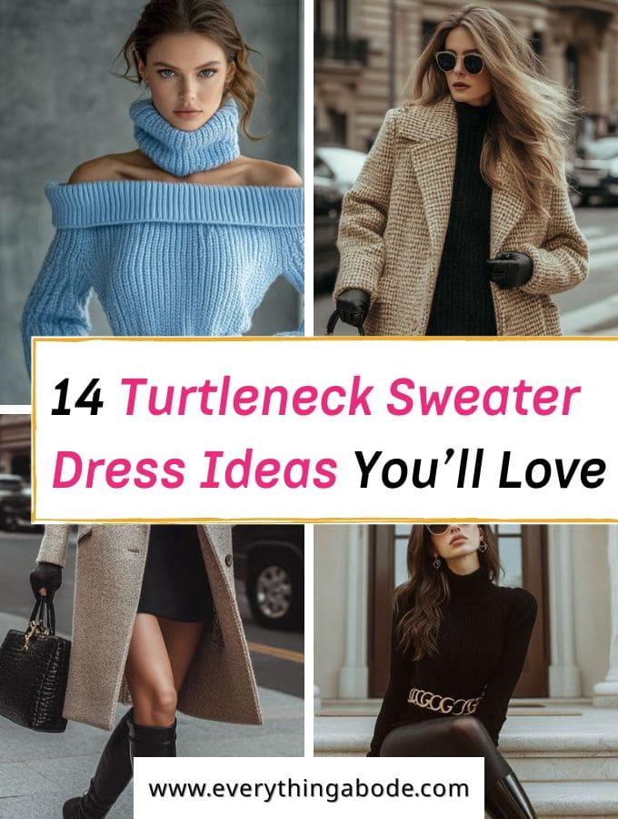 turtleneck sweater dress ideas