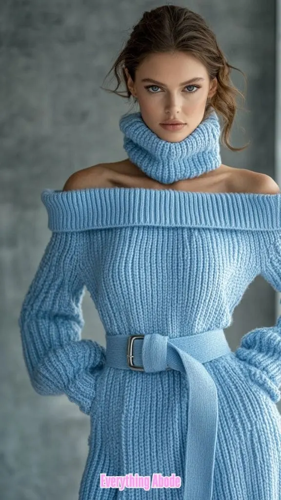 turtleneck sweater dress