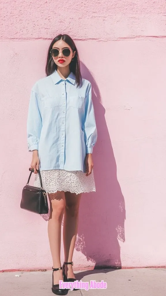 oversized shirt outfit ideas