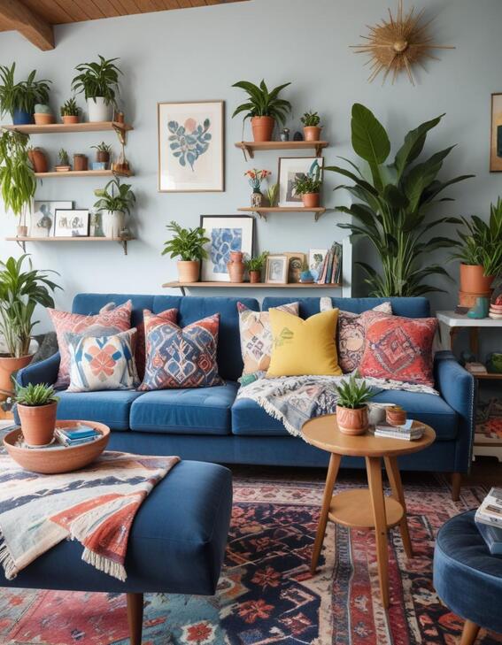 maximalism living room ideas