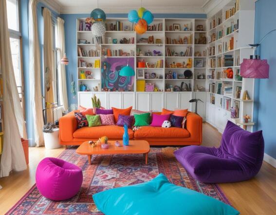 maximalism living room