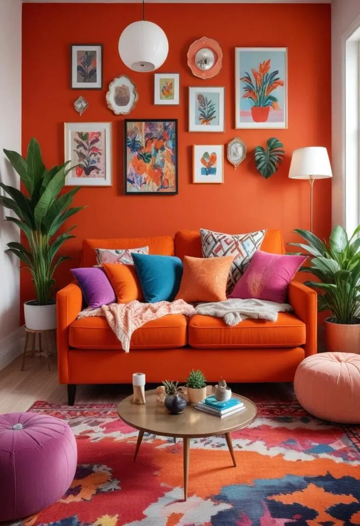 maximalist living room