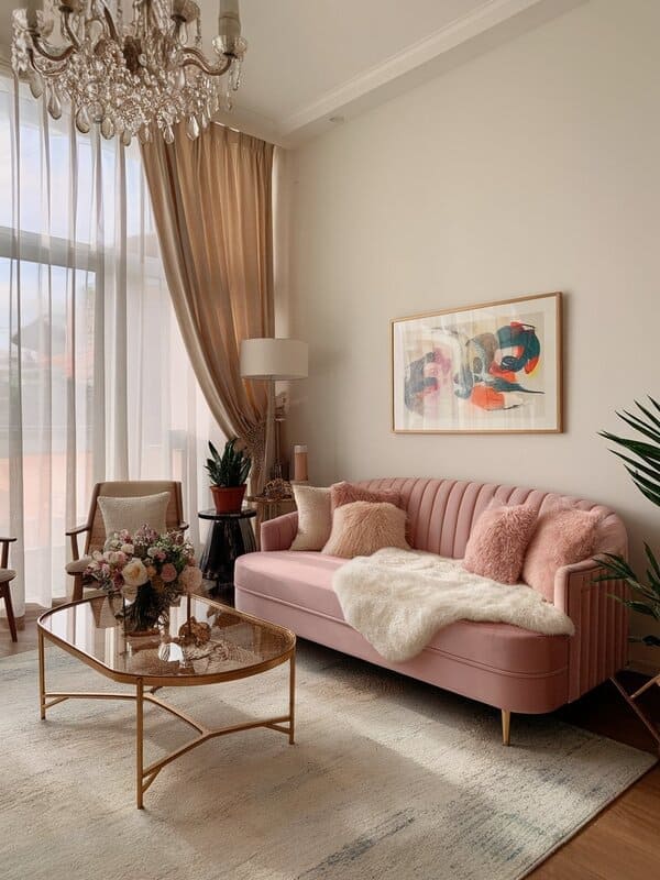 neoclassical living room