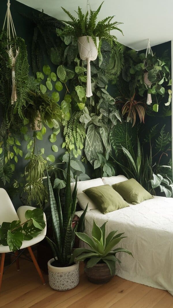 botanical bedroom idea