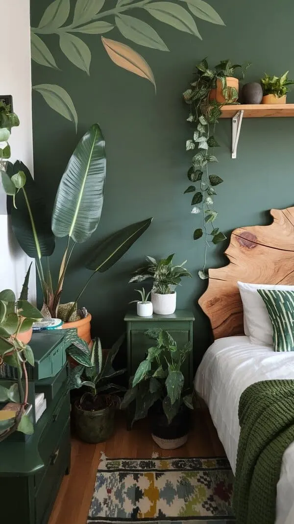 botanical bedroom idea