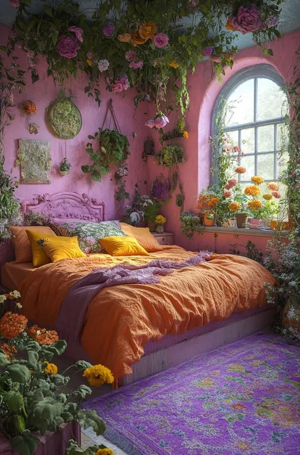 botanical bedroom idea 