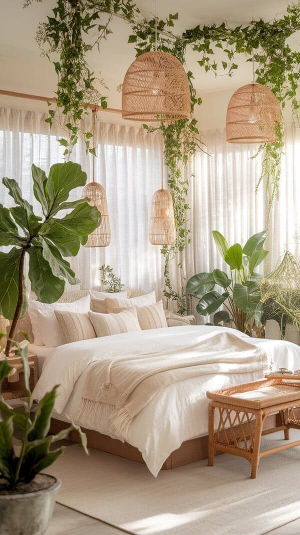 botanical bedroom idea