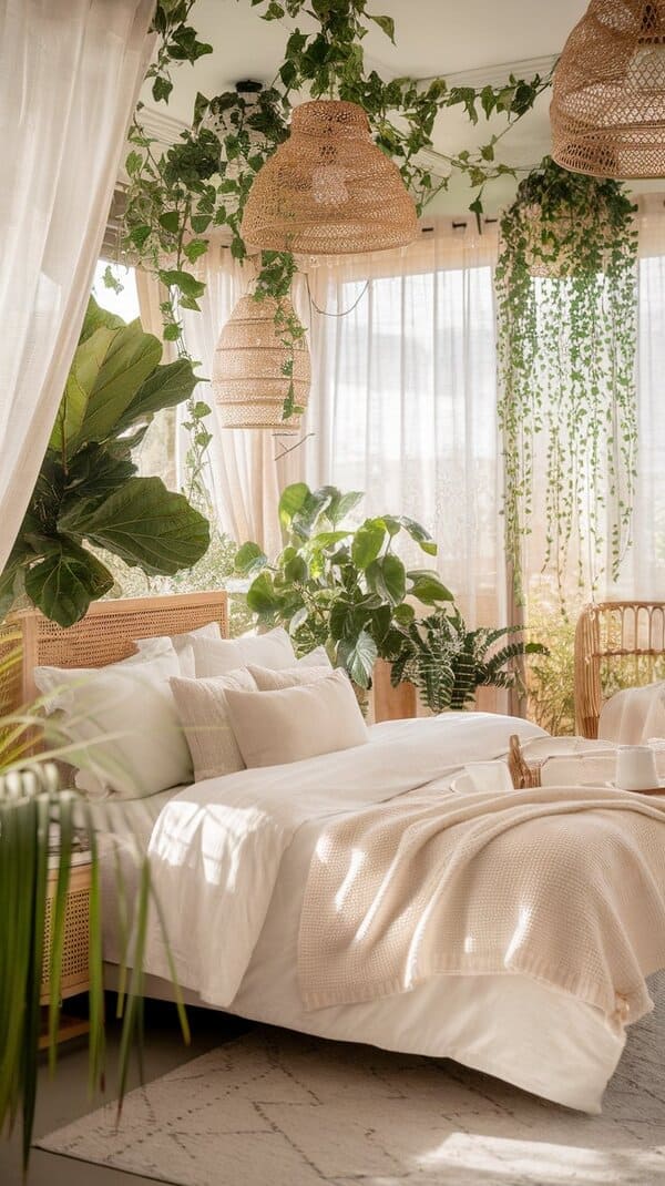 botanical bedroom idea