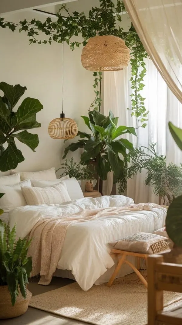 botanical bedroom idea