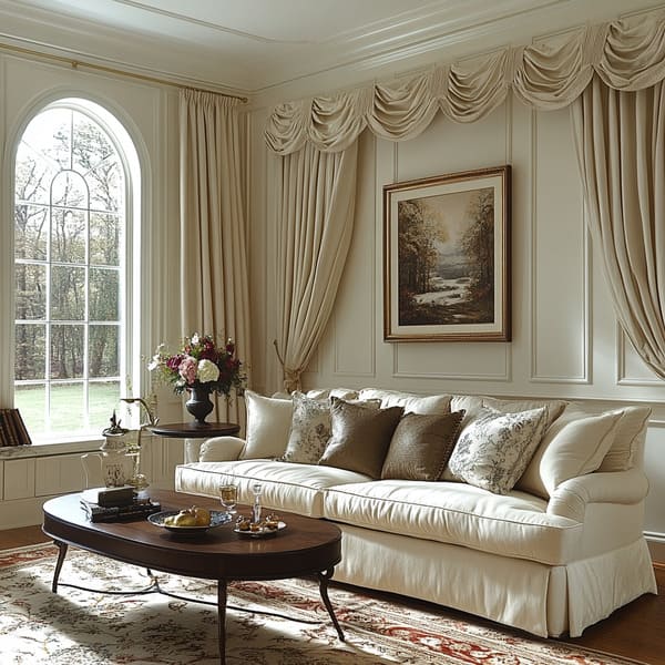 neoclassical style in living room 6