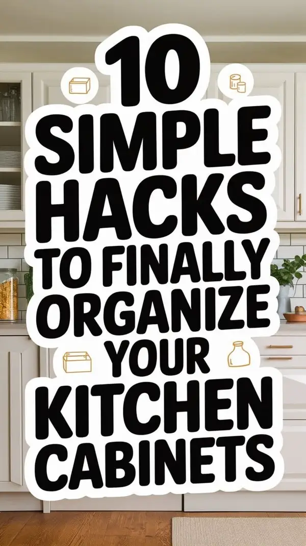 Hacks to Organize Your Kitchen Cabinets