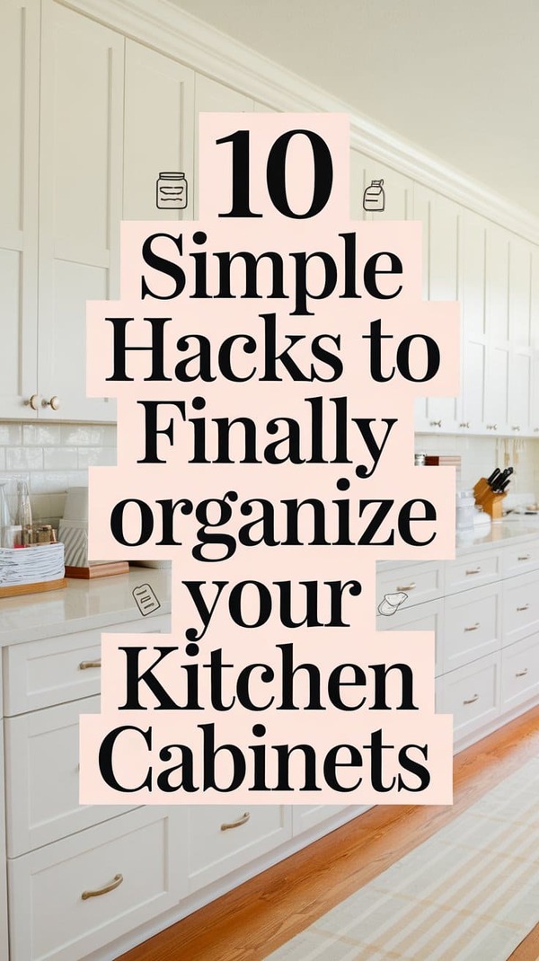 Hacks to Organize Your Kitchen Cabinets