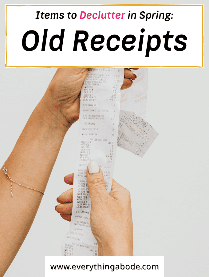 Old Receipts and Bills